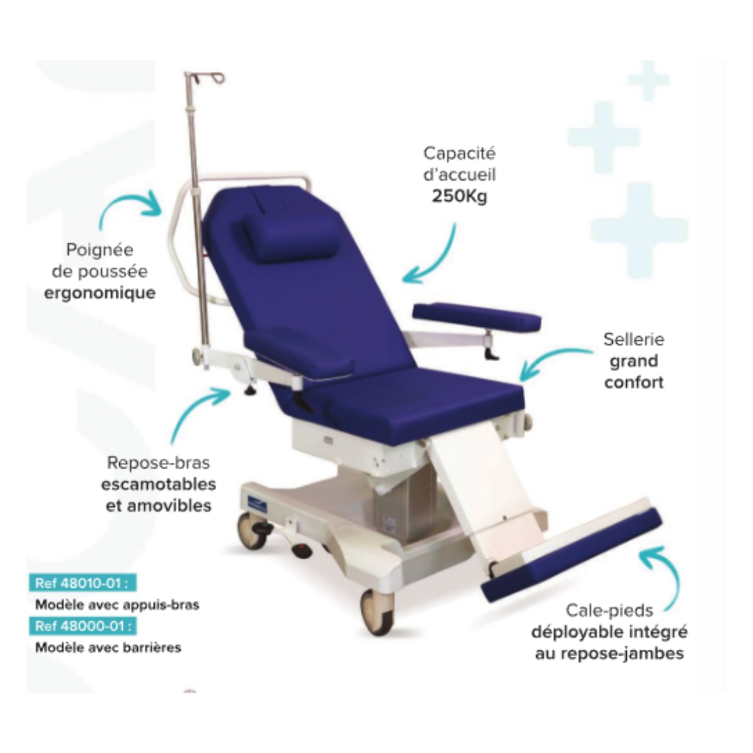 POLYCARE - Fauteil de médecine ambulatoire avec Appui-bras