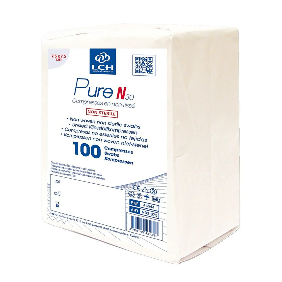 Compresses non tissées, non stériles 30g