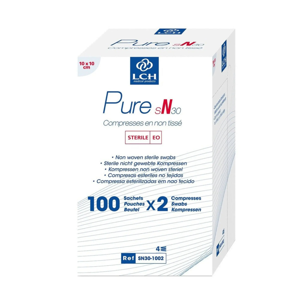 Compresses non tissées, Stériles 30g