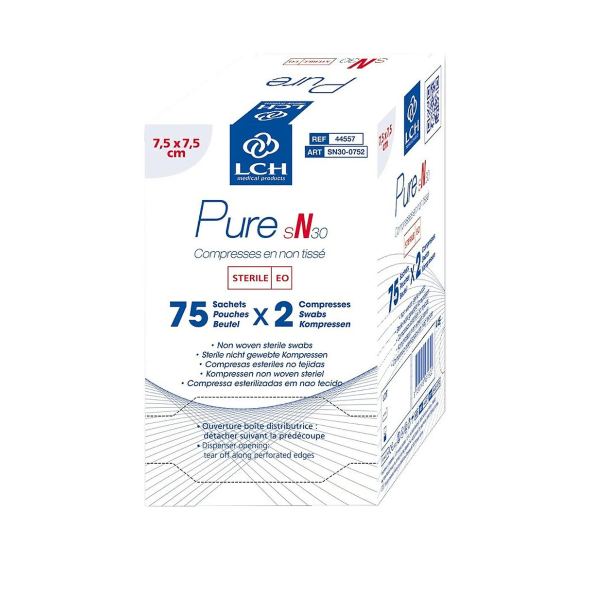 Compresses non tissées, Stériles 30g