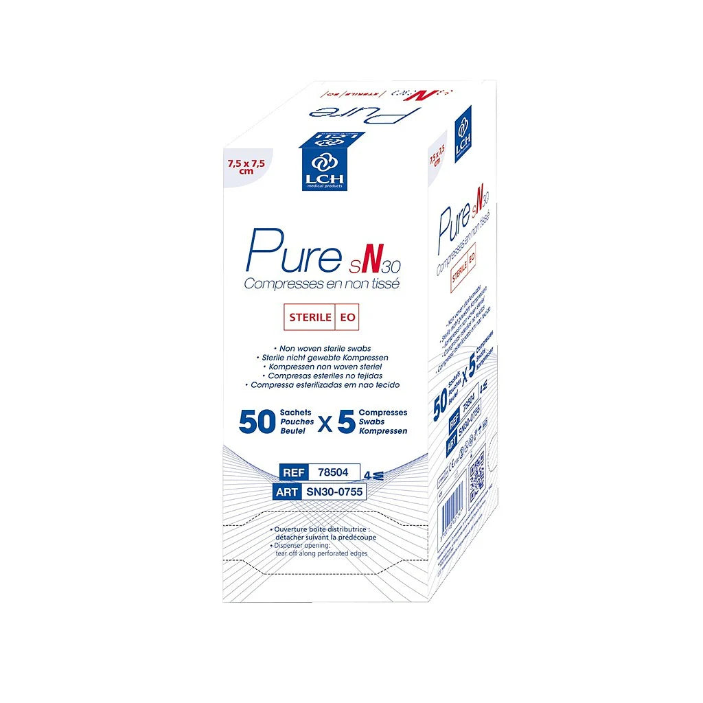 Compresses non tissées, Stériles 30g
