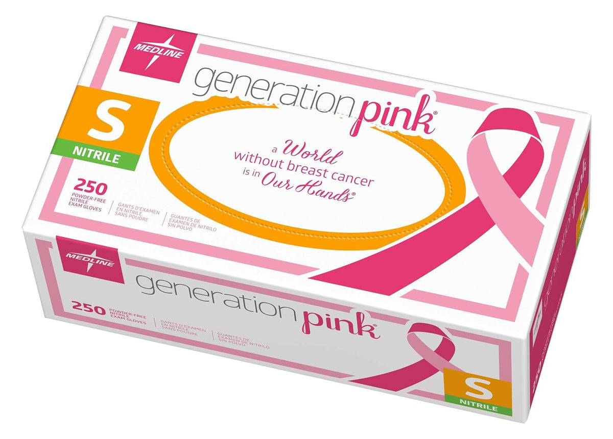 Gants nitriles roses Génération PINK - Boite de 250