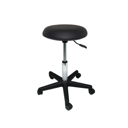 Tabouret Hades noir Assise tendue