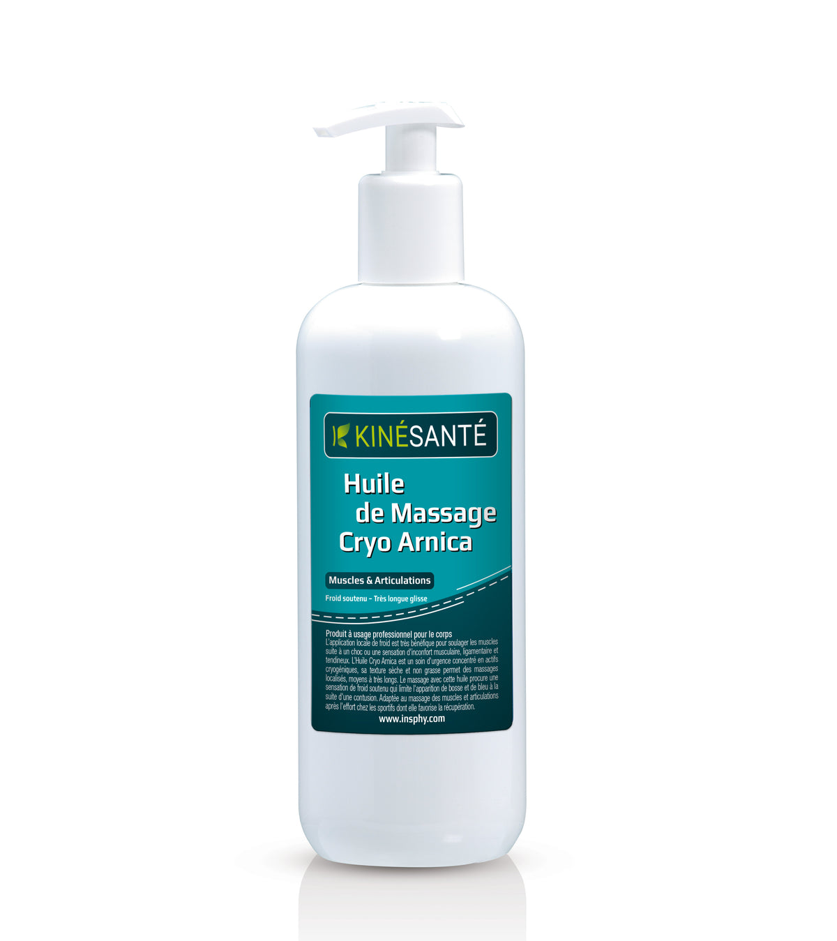 Huile de massage Cryo et Arnica - Flacon pompe de 500 ml - Date dépassée