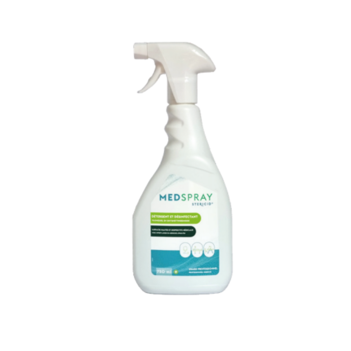 Détergent désinfectant Sans alcool Medspray et Medfill
