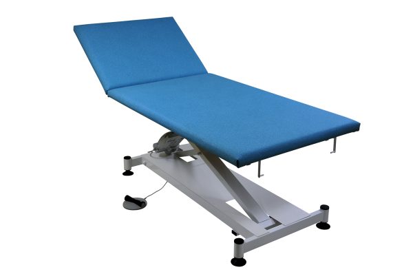 Divan électrique bleu ROYE 2 plans dossier relevé