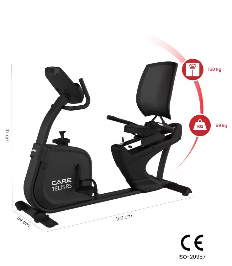 Vélo semi allongé auto-alimenté - TELIS RS - Ergomètre connecté