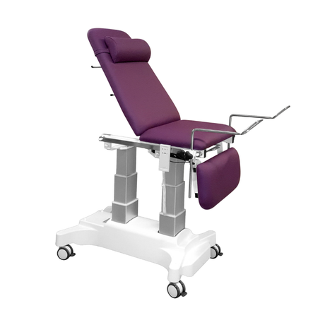 Fauteuil de gynécologie LE QUESNOY VOG médical avec étriers Position haute