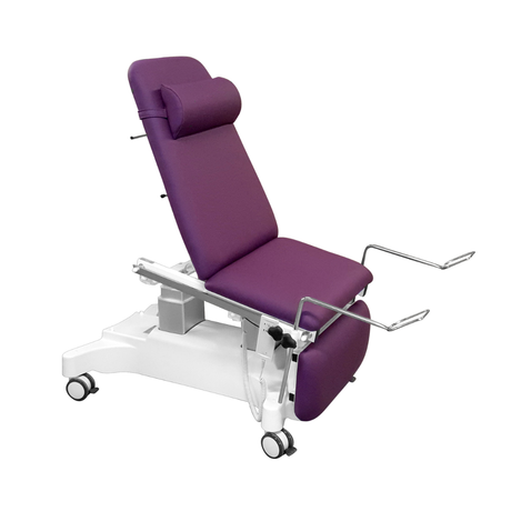 Fauteuil de gynécologie LE QUESNOY VOG médical avec étriers Position assise