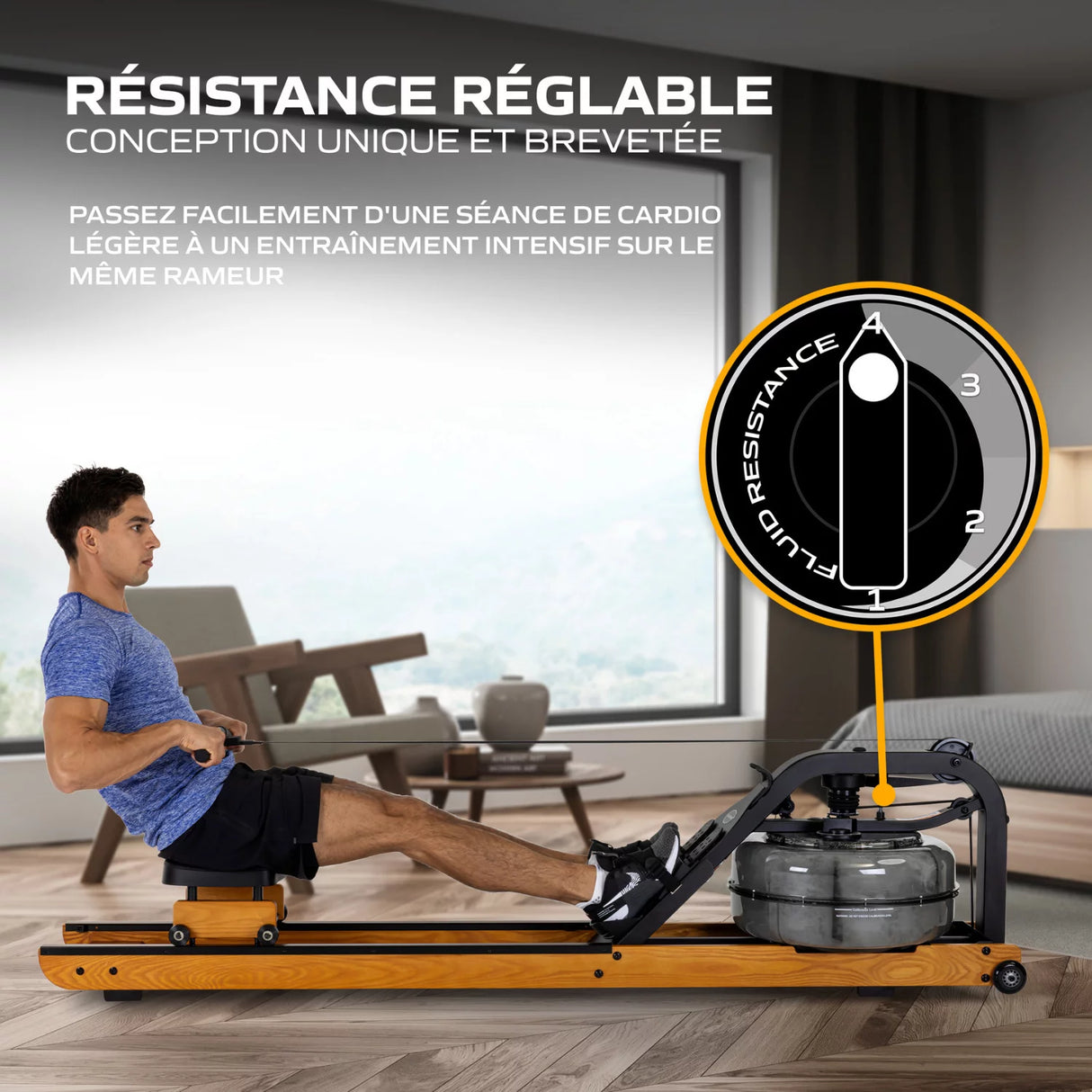 Rameur Fluid Rower – Apollo Plus
