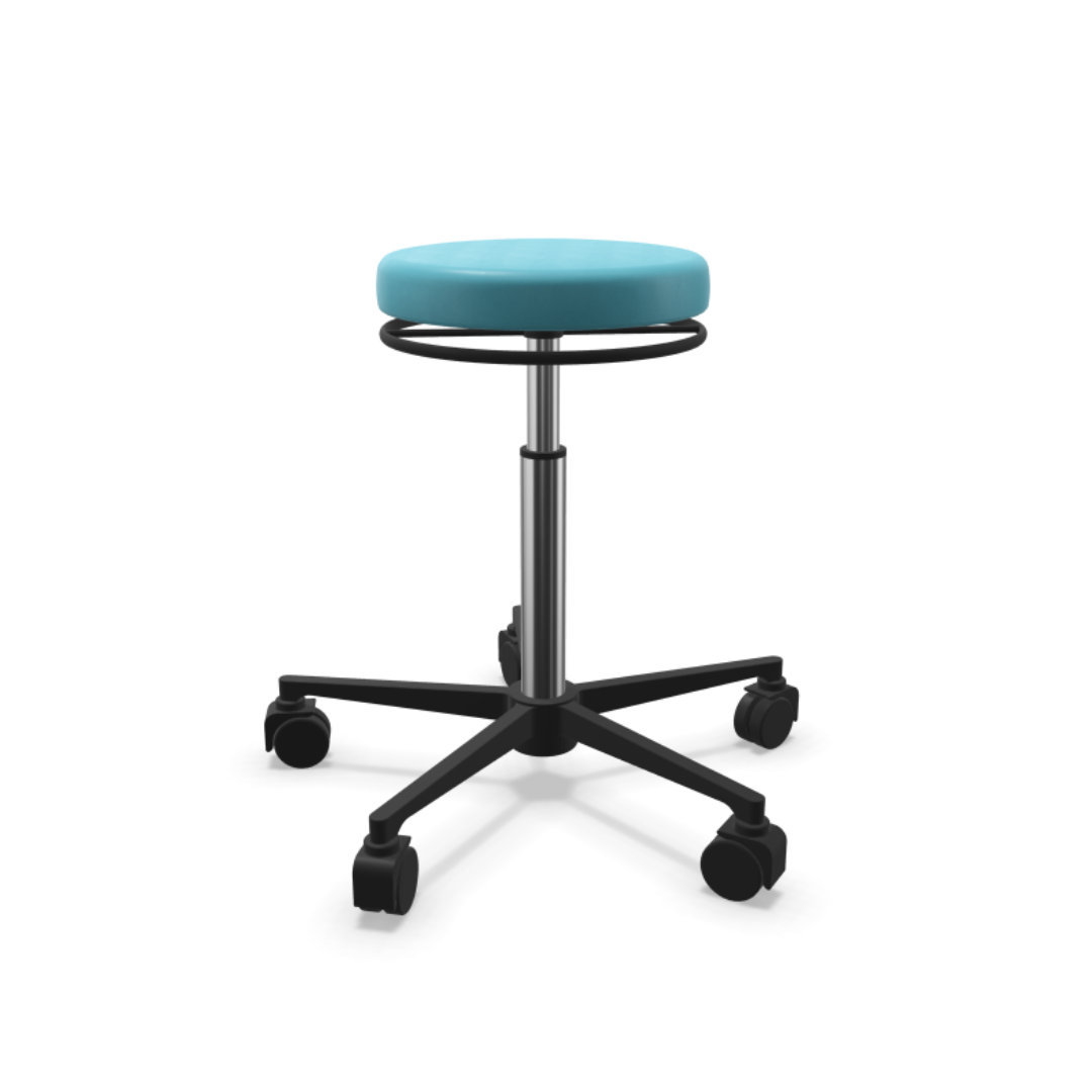Tabouret Varimed schmitz bleu clair pied ABS  