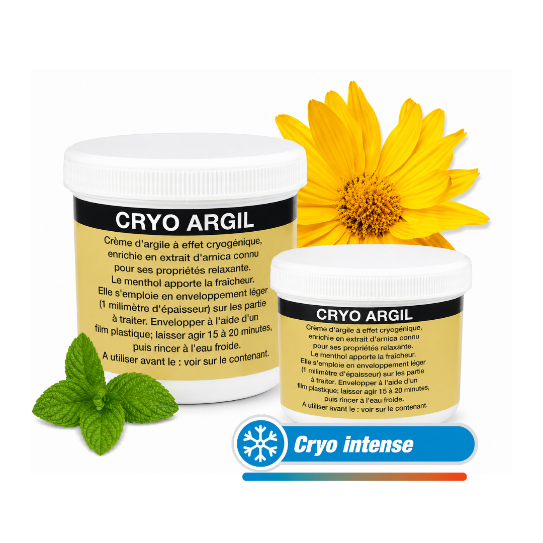 argile de soins cryo à l'arnica pour professionnel
