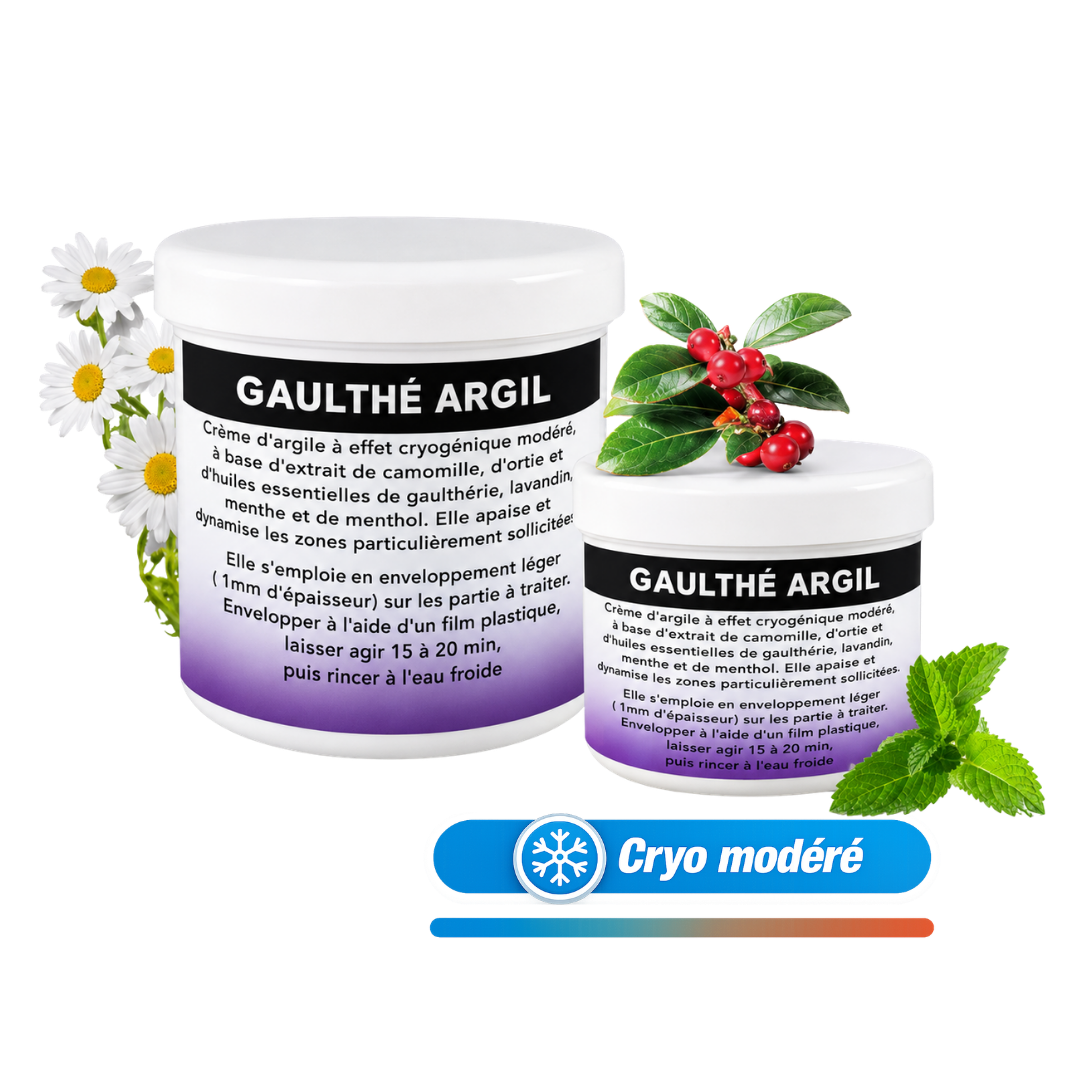 argile de soins à la gaulthérie