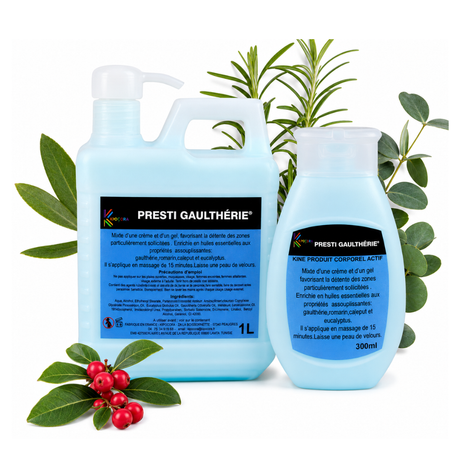 creme-gel de massage au gaulthérie