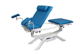 divan iduolys promotal position gynéco avec étriers intégrés et coussin de tête