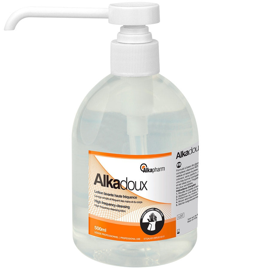 Lotion lavante Alkadoux - Flacon-pompe 500ml - Date dépassée