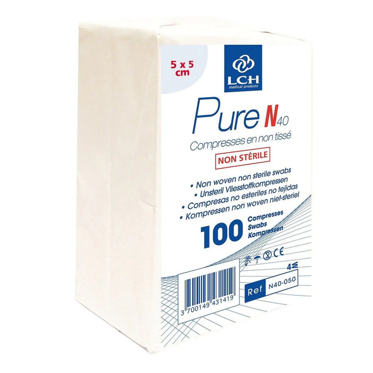 Compresses non tissées, non stériles 40g