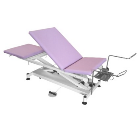 Divan électrique ROYE 3 plans dos relevé et étrier inox