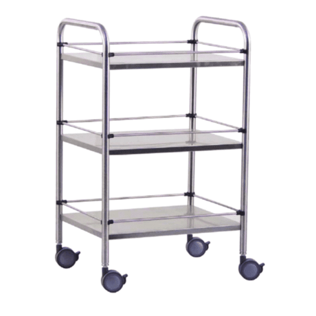 Guéridon inox 3 étages