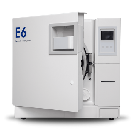 autoclave E6 euronda porte semi ouverte
